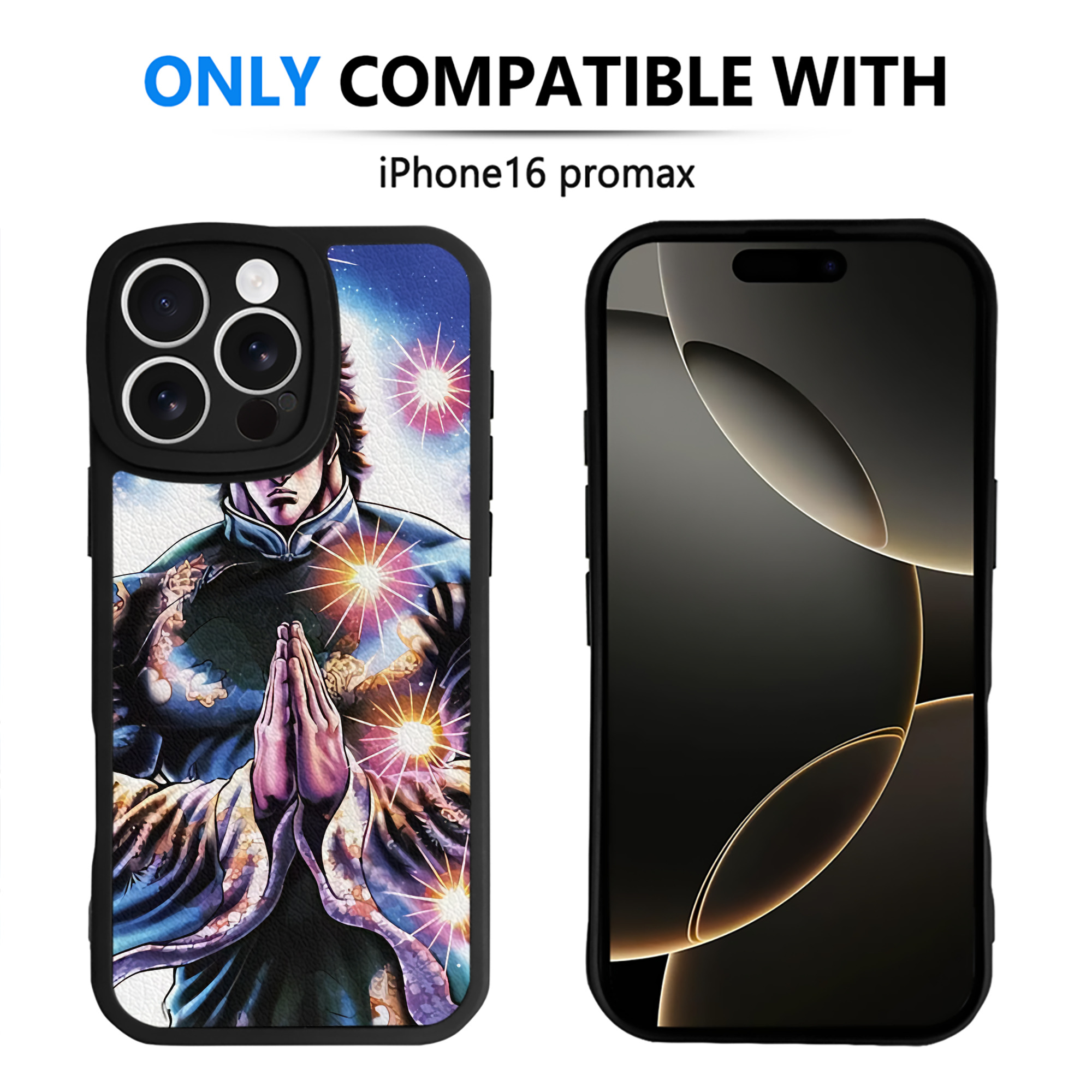 （画像用） 北斗の拳 Fist of the North Star 【iPhone 16シリーズ対応】シリコンスマホケース（レザー調） 材質：シリコン